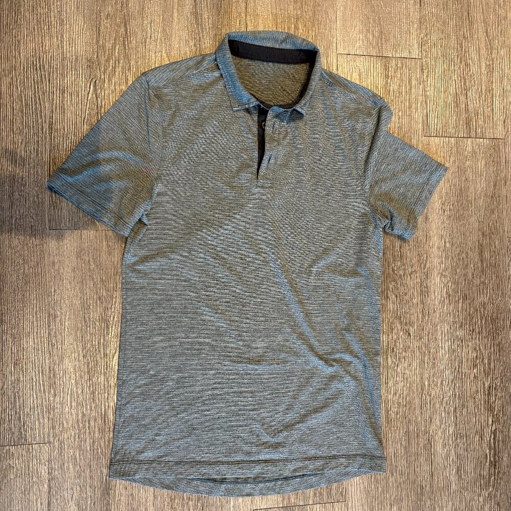 Men's Lululemon Evolution Commuter Polo Grey - XS
